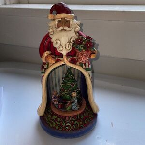 Jim Shore 2007 Christmas Spirit Lives Within Santa Revolving Musical Figurine